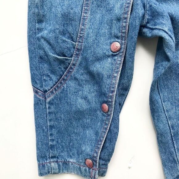 Vintage Little Levis pink label denim overalls 24m - Picture 5 of 10